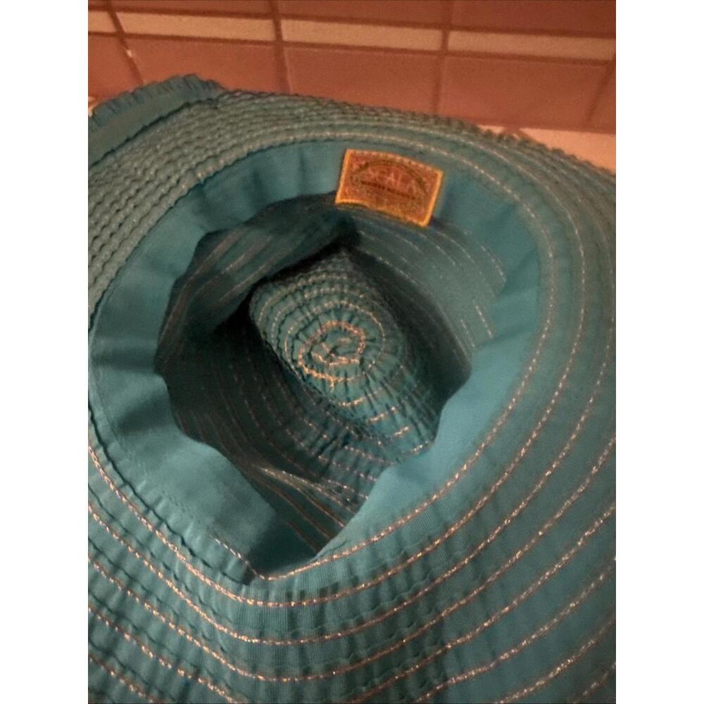 Scala Teal Wide Brim Hat - Picture 5 of 5